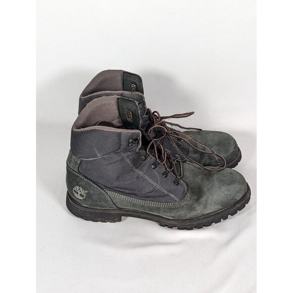 Timberland Mens Premium Boots 6 in Waterproof Nubuck Gray 12M main image 5